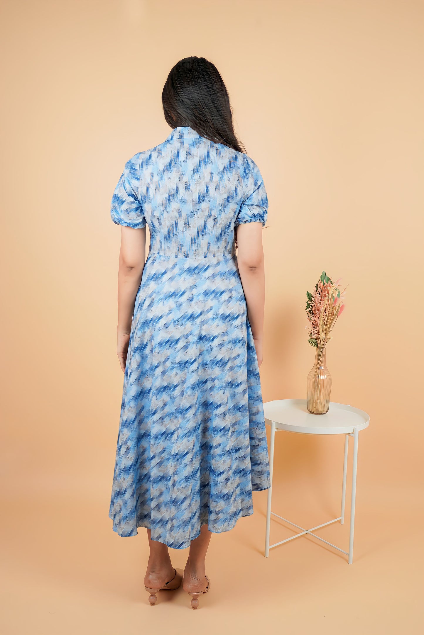 Blue cotton Maxi