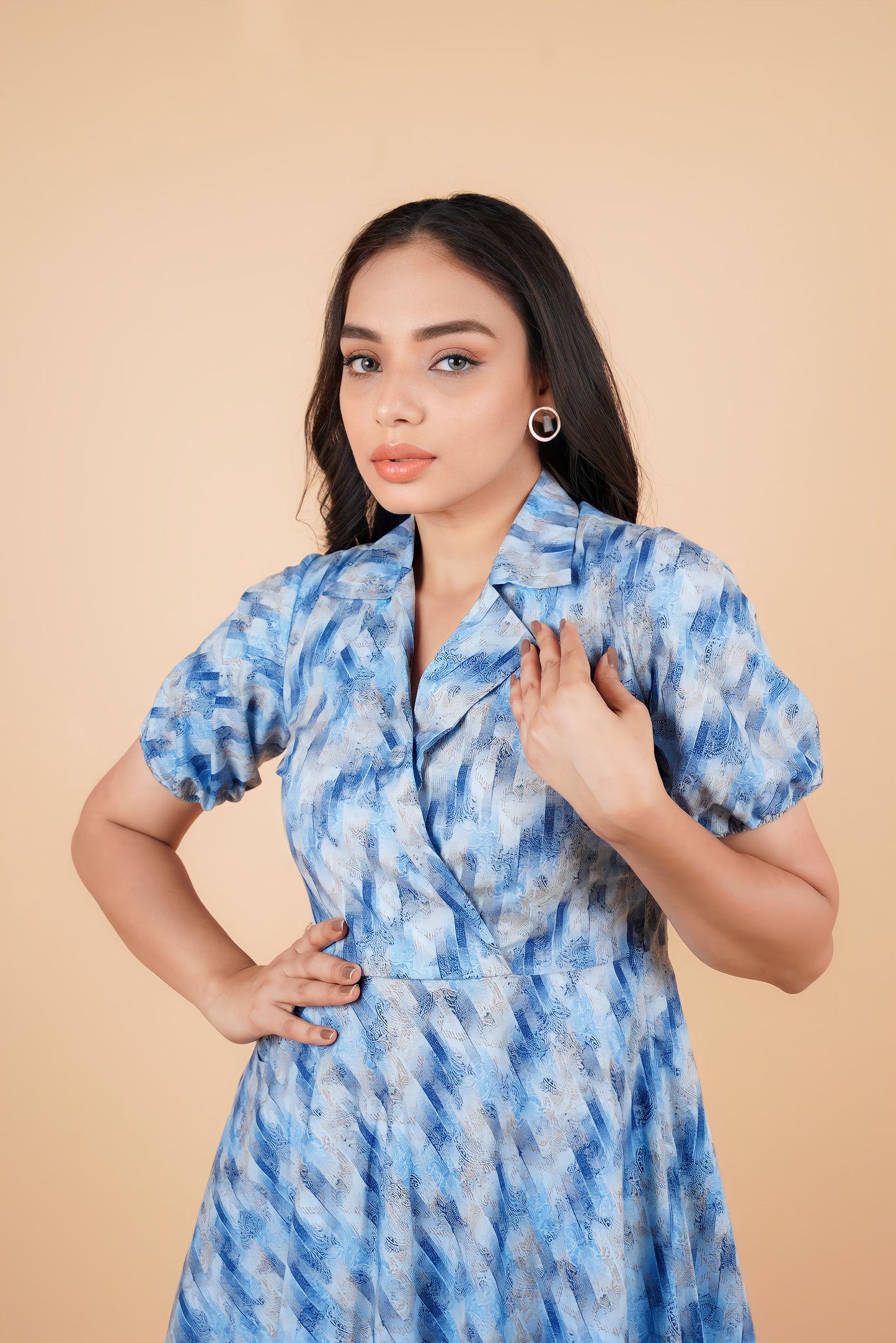 Blue cotton Maxi