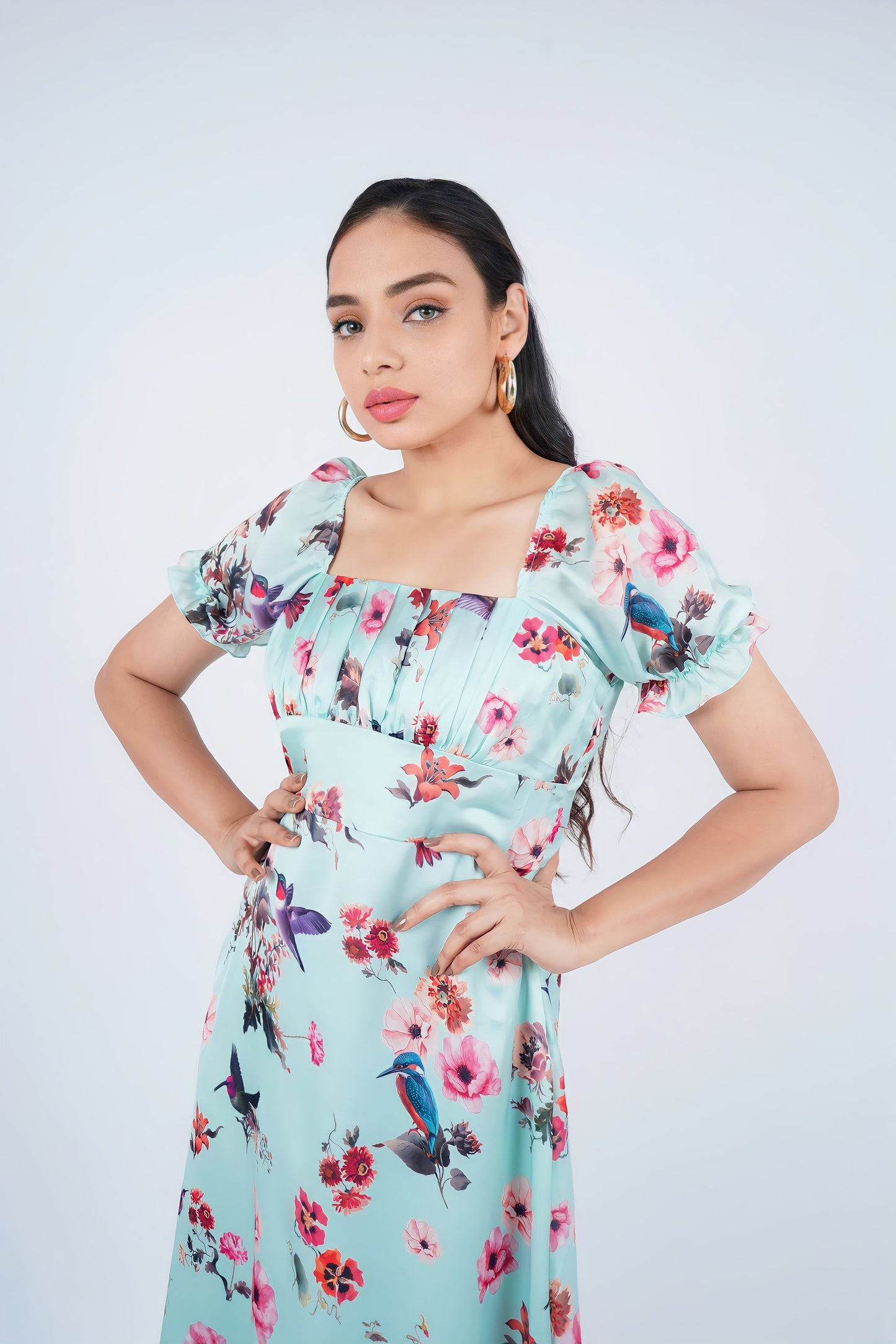 Digital Printed Chiffon midi