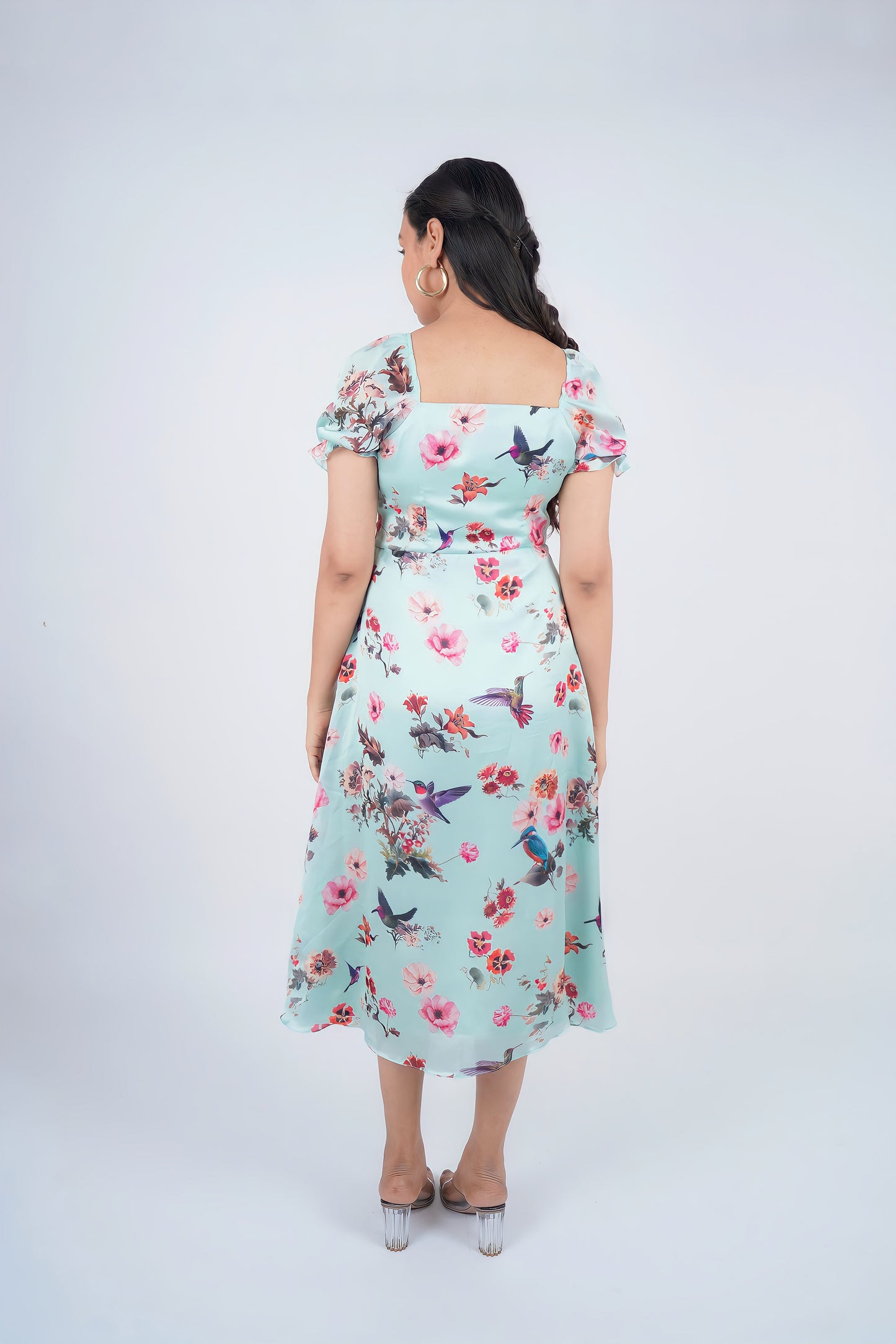 Digital Printed Chiffon midi