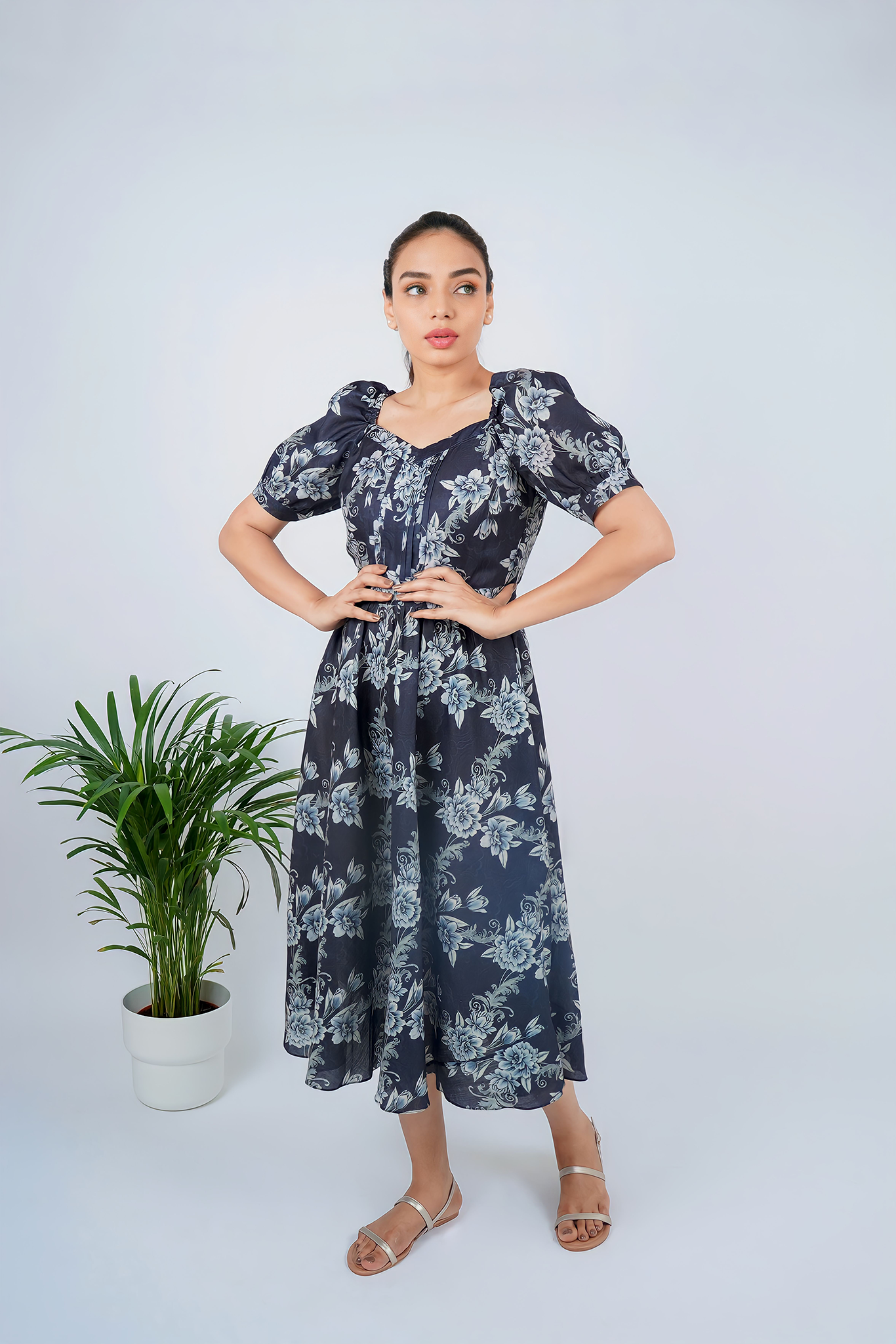 Shadow Cotton Dress