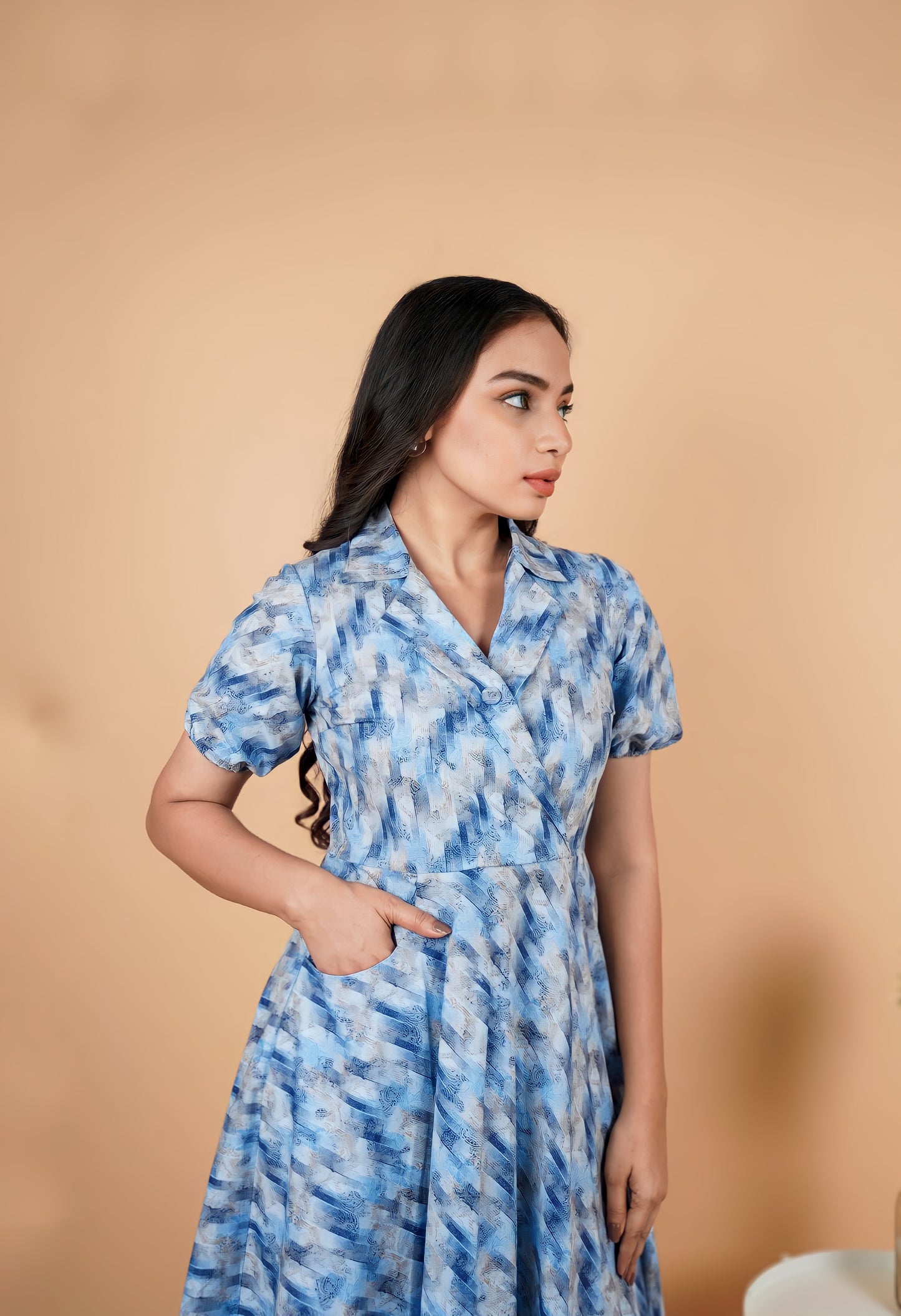 Blue cotton Maxi
