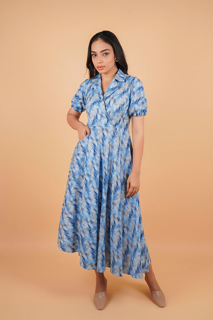 Blue cotton Maxi